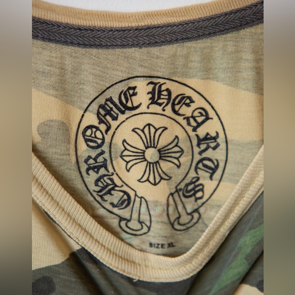 CHROME HEARTS VINTAGE CAMO TEE T SHIRT SINGLE STITCH XL - Picture 5 of 8